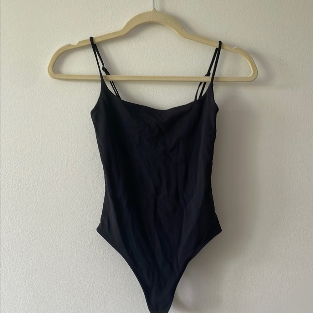 Black Contour Cami Bodysuit